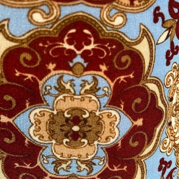 90s vintage slinky patterned halter dress - Picture 6 of 10